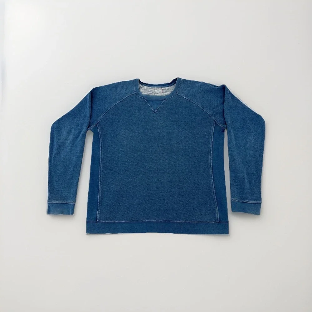 Visvim Indigo Artisan Crewneck Sweatshirt Natural Dye Japan Pullover Size 4 - Picture 2 of 16
